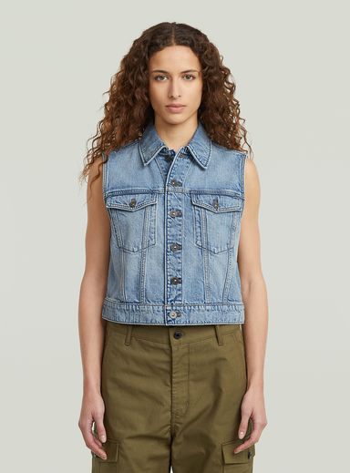 Shrunken Denim Vest